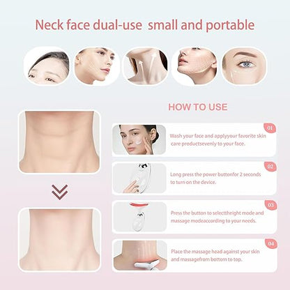 Red Light Therapy for Face, Neck Beauty Device Face Massage Tools Face Sculpting Lift Device Face Facial Massager Face Sculpting Tool Red Light Therapy Device