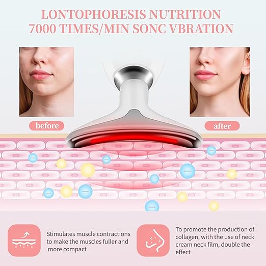 Red Light Therapy for Face, Neck Beauty Device Face Massage Tools Face Sculpting Lift Device Face Facial Massager Face Sculpting Tool Red Light Therapy Device