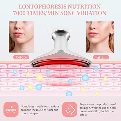 Red Light Therapy for Face, Neck Beauty Device Face Massage Tools Face Sculpting Lift Device Face Facial Massager Face Sculpting Tool Red Light Therapy Device