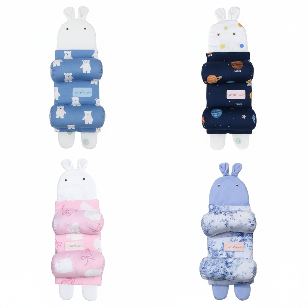 Snow Bear Baby Head Shaping Pillow – Ergonomic Support